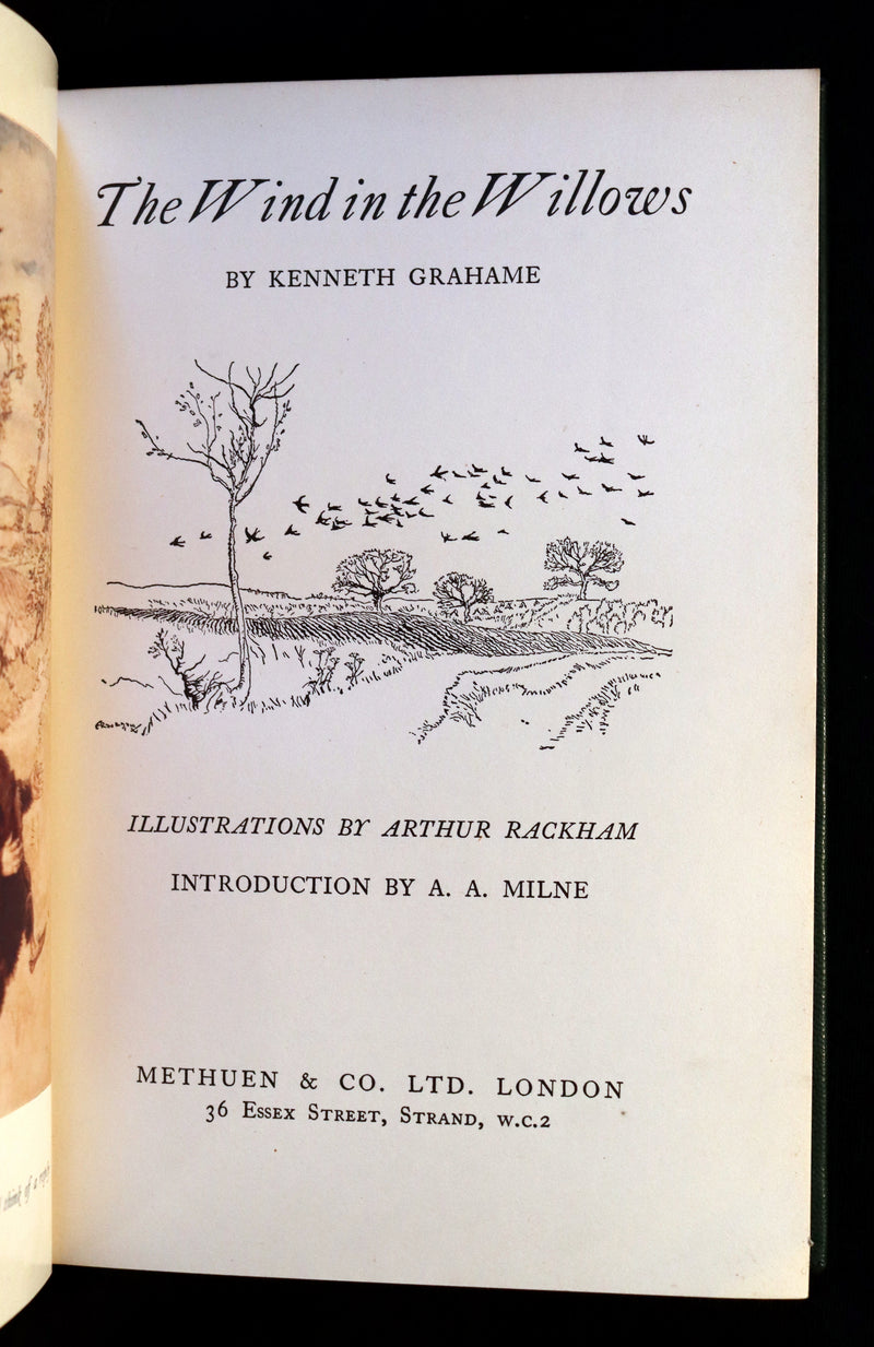 1950 First Edition - The WIND IN THE WILLOWS by Kenneth Grahame illustrated by Arthur RACKHAM.