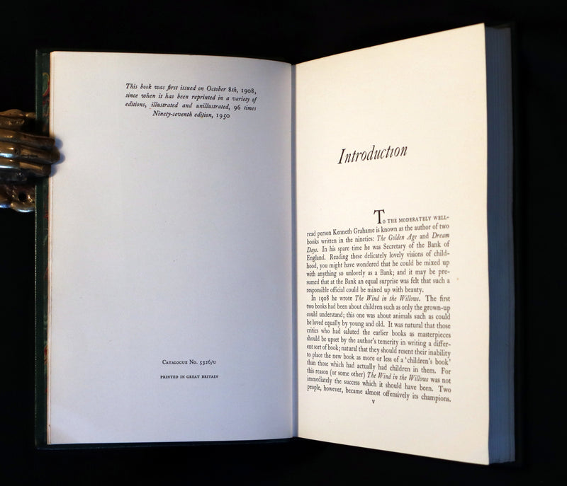 1950 First Edition - The WIND IN THE WILLOWS by Kenneth Grahame illustrated by Arthur RACKHAM.