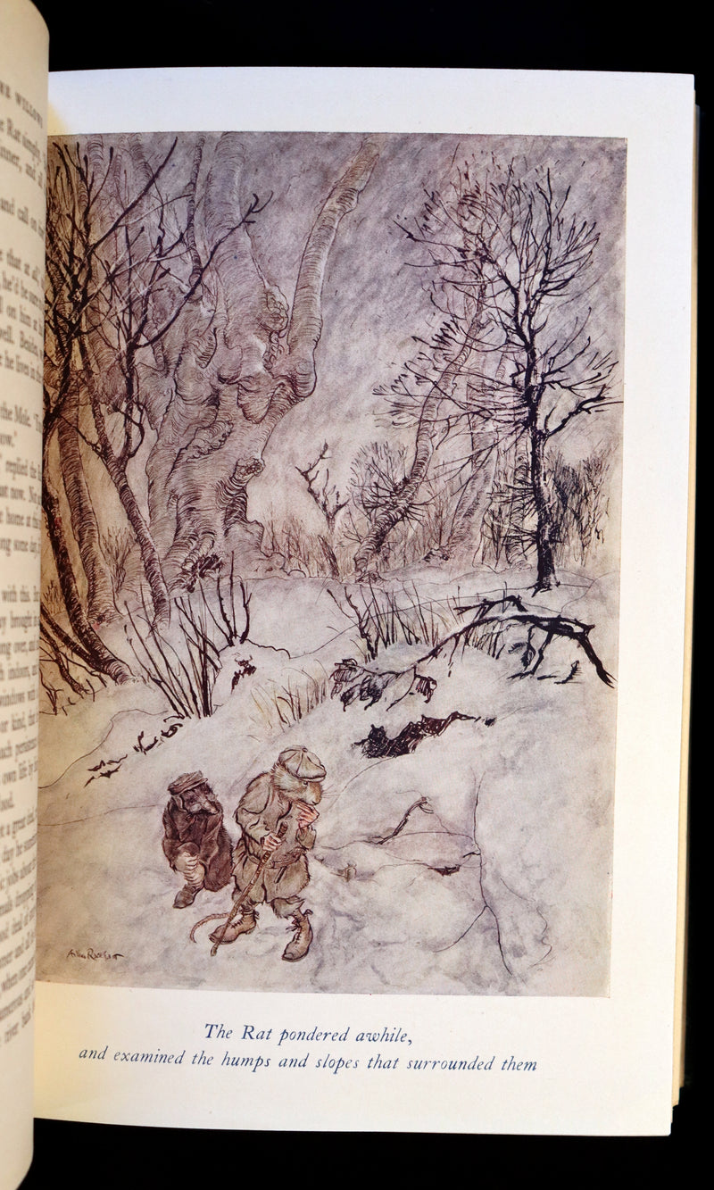 1950 First Edition - The WIND IN THE WILLOWS by Kenneth Grahame illustrated by Arthur RACKHAM.