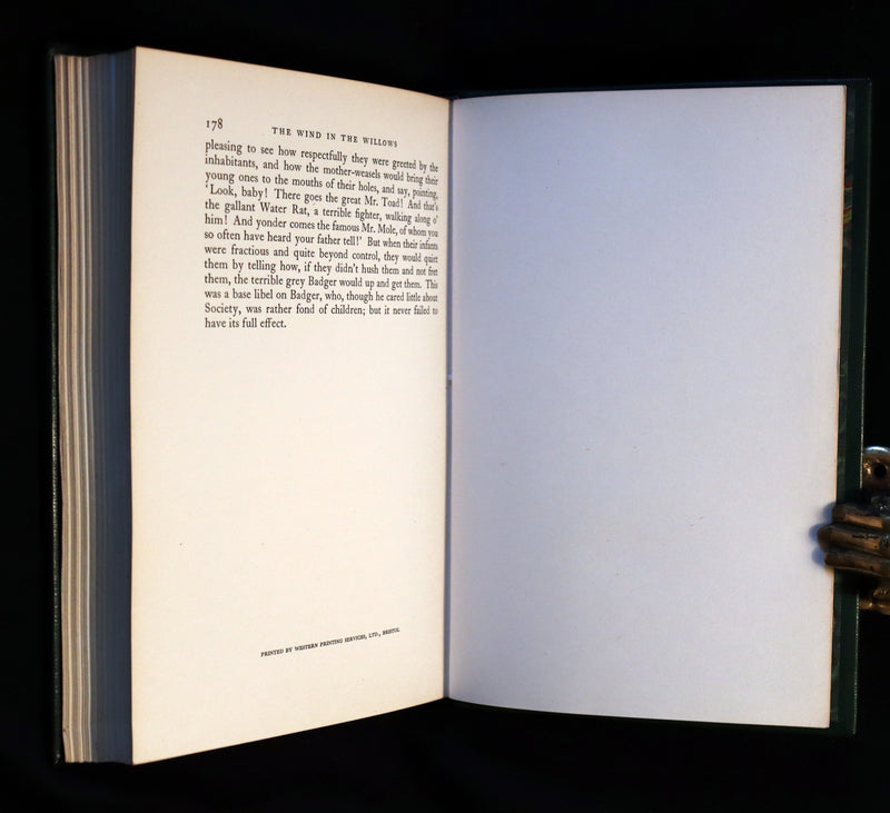 1950 First Edition - The WIND IN THE WILLOWS by Kenneth Grahame illustrated by Arthur RACKHAM.