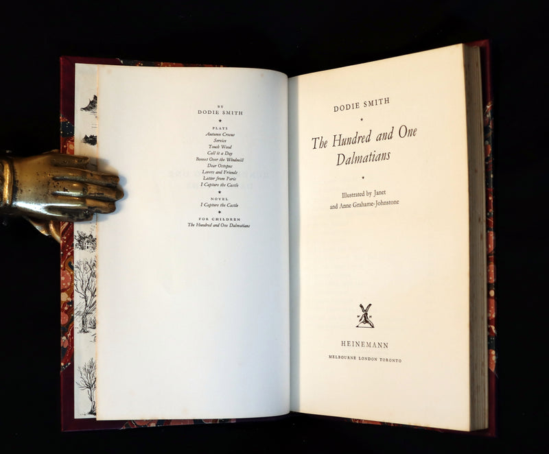 1956 Rare First Edition - The Hundred and One Dalmatians by Dodie Smith illustrated by Janet & Anne Grahame-Johnstone.