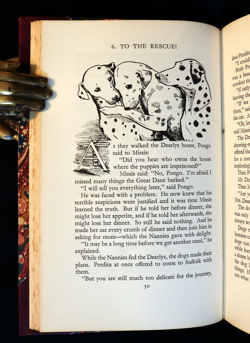 1956 Rare First Edition - The Hundred and One Dalmatians by Dodie Smith illustrated by Janet & Anne Grahame-Johnstone.