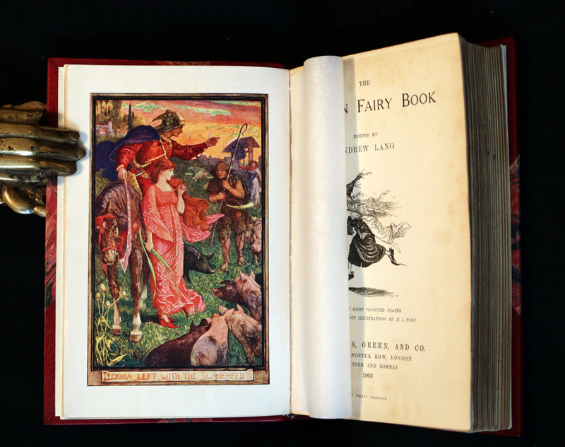 1903 Rare First Edition - The CRIMSON FAIRY BOOK by Andrew Lang Illustrated by H. J. FORD.