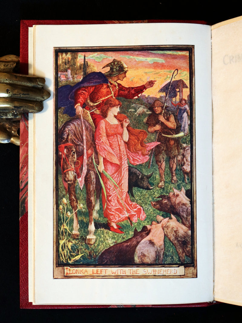 1903 Rare First Edition - The CRIMSON FAIRY BOOK by Andrew Lang Illustrated by H. J. FORD.