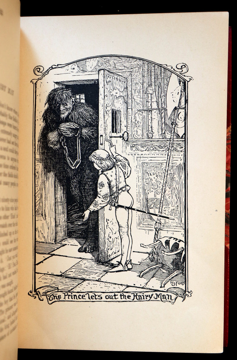 1903 Rare First Edition - The CRIMSON FAIRY BOOK by Andrew Lang Illustrated by H. J. FORD.