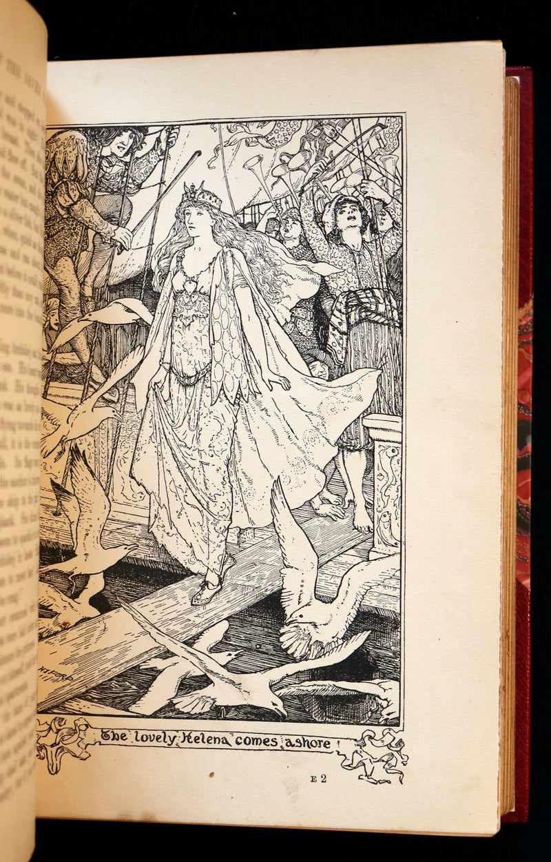 1903 Rare First Edition - The CRIMSON FAIRY BOOK by Andrew Lang Illustrated by H. J. FORD.