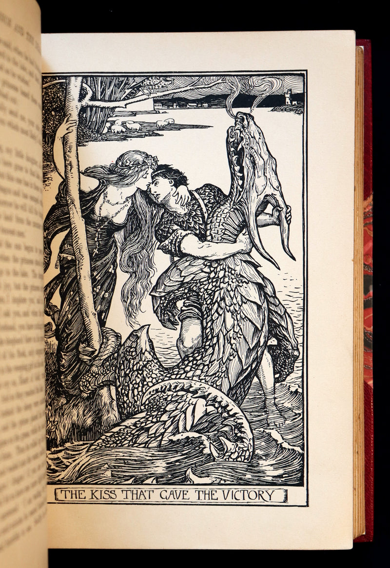 1903 Rare First Edition - The CRIMSON FAIRY BOOK by Andrew Lang Illustrated by H. J. FORD.