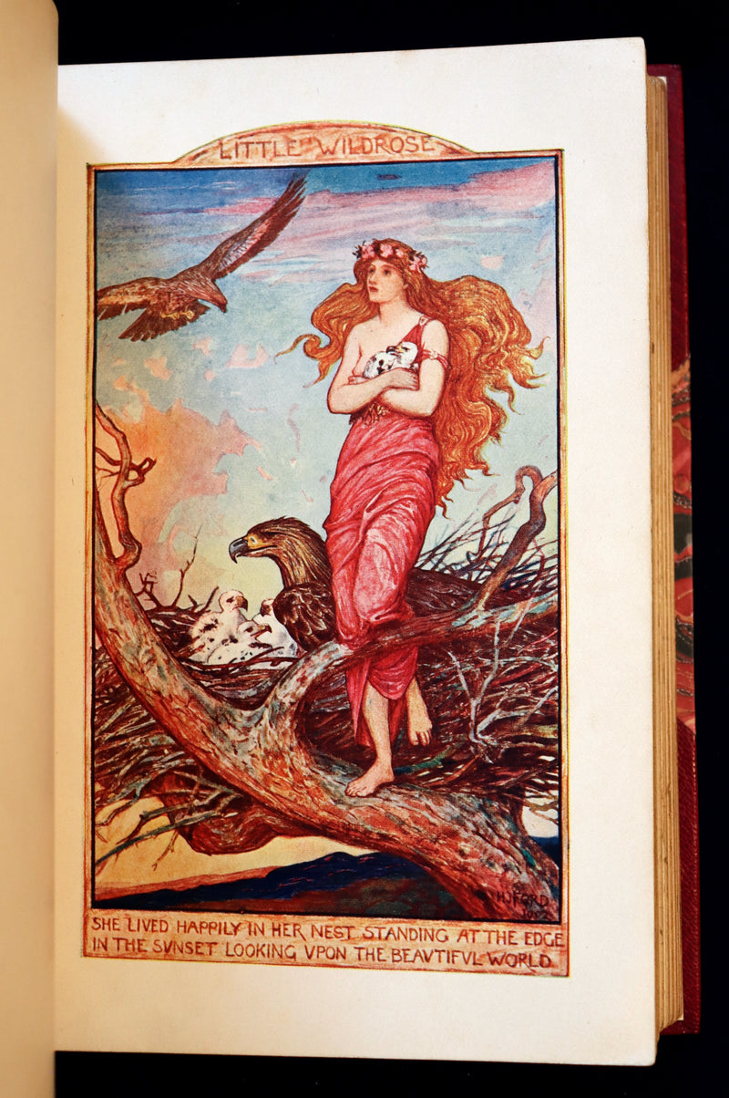 1903 Rare First Edition - The CRIMSON FAIRY BOOK by Andrew Lang Illustrated by H. J. FORD.