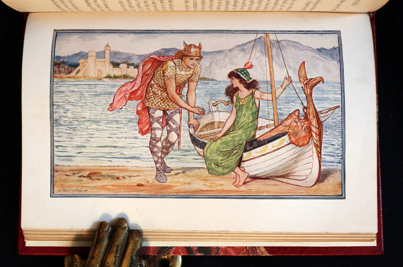 1903 Rare First Edition - The CRIMSON FAIRY BOOK by Andrew Lang Illustrated by H. J. FORD.