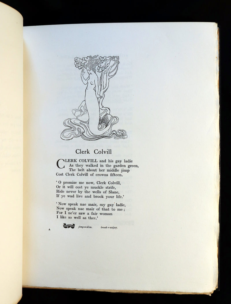 1909 Rare Limited Book Signed by Rackham - Some British Ballads in a beautiful binding.