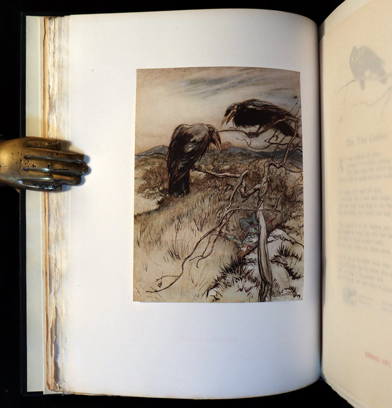 1909 Rare Limited Book Signed by Rackham - Some British Ballads in a beautiful binding.