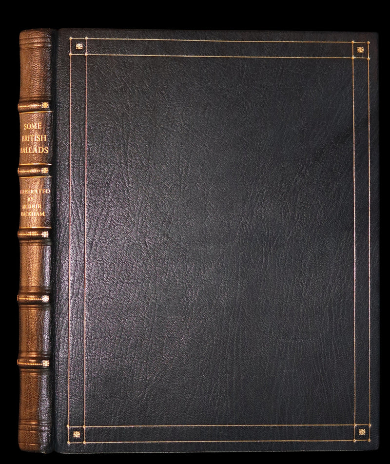 1909 Rare Limited Book Signed by Rackham - Some British Ballads in a beautiful binding.