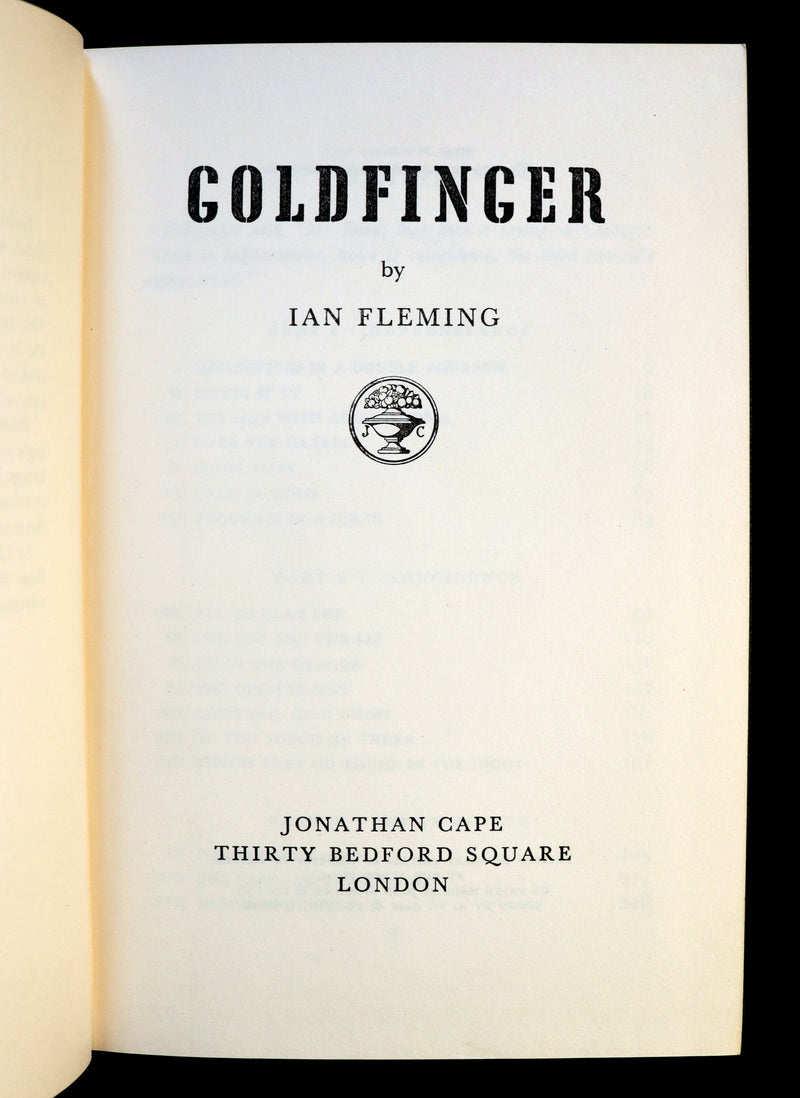 1959 First Edition - James Bond GOLDFINGER by Ian Fleming.