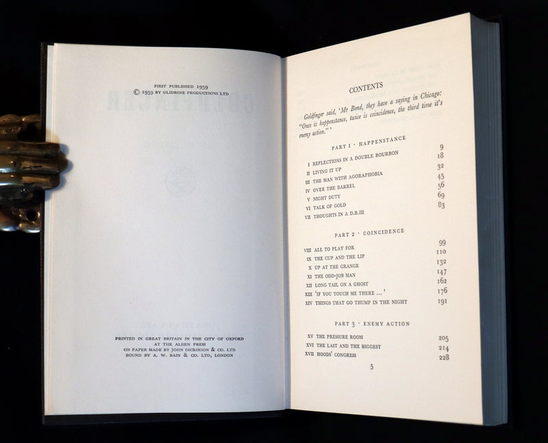 1959 First Edition - James Bond GOLDFINGER by Ian Fleming.