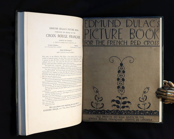 1915 First Edition - Edmund Dulac's Picture Book for the French Red Cross.
