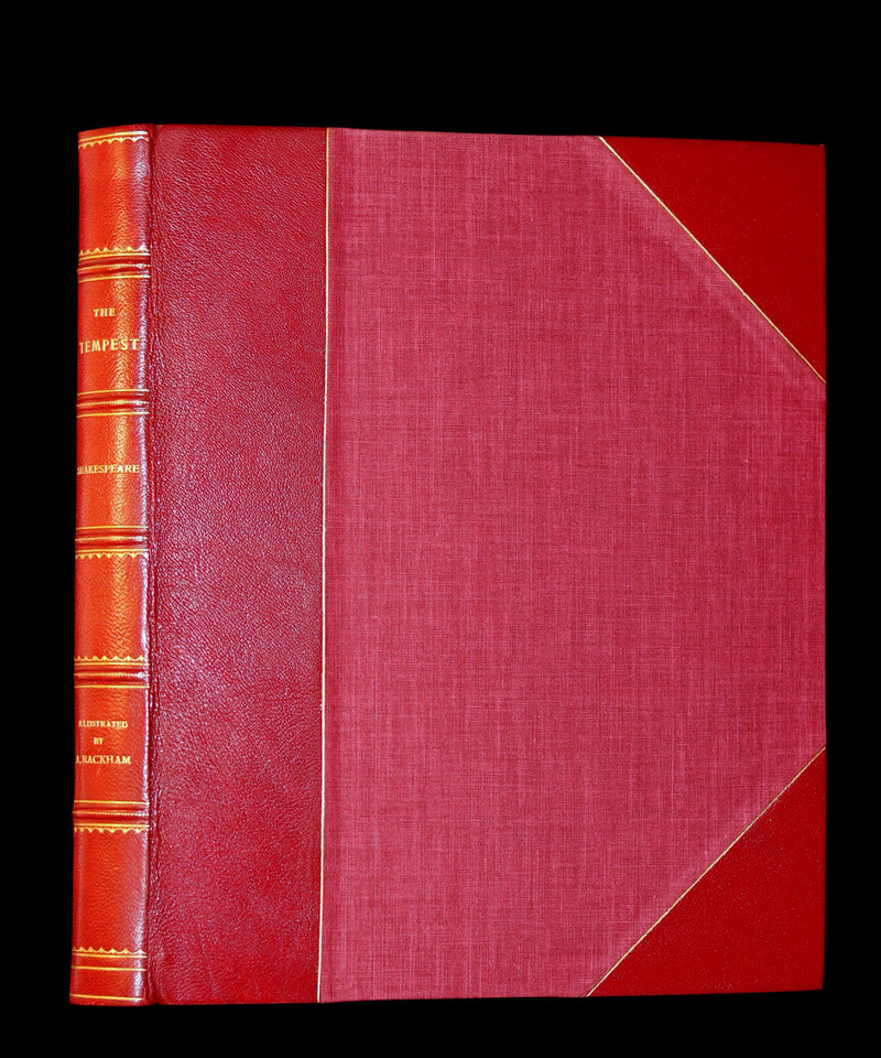 1926 Rare First Edition - THE TEMPEST by Shakespeare illustrated and SIGNED by RACKHAM.