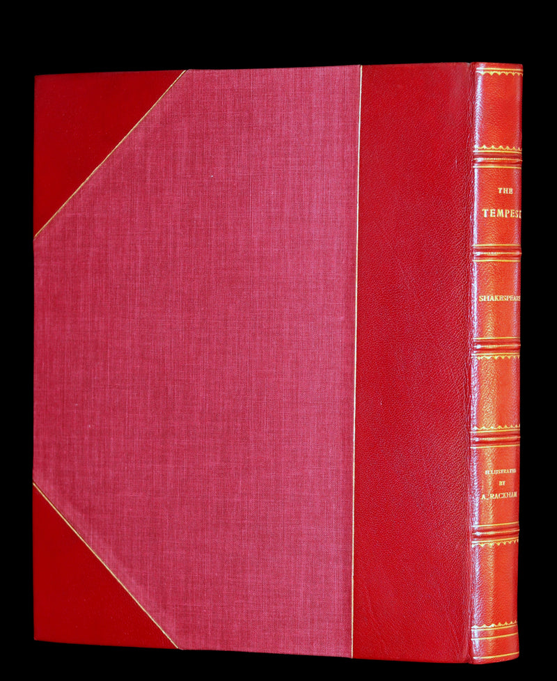 1926 Rare First Edition - THE TEMPEST by Shakespeare illustrated and SIGNED by RACKHAM.