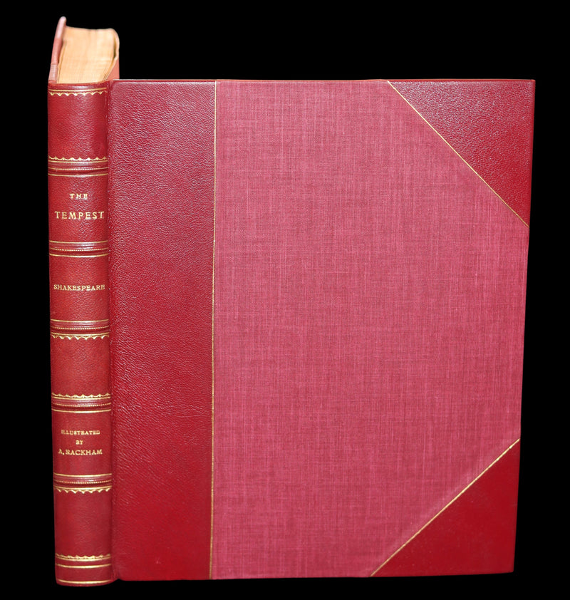 1926 Rare First Edition - THE TEMPEST by Shakespeare illustrated and SIGNED by RACKHAM.