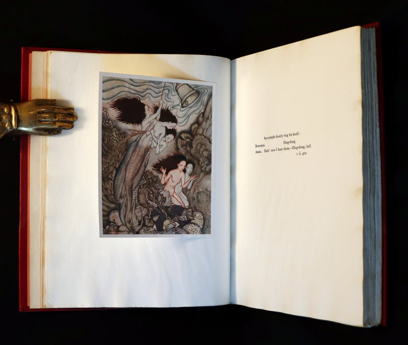 1926 Rare First Edition - THE TEMPEST by Shakespeare illustrated and SIGNED by RACKHAM.