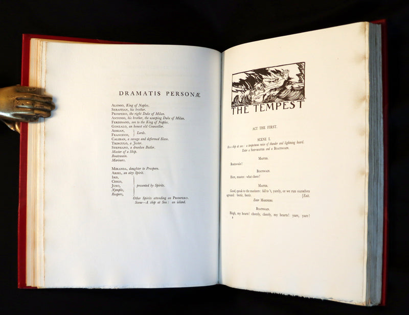 1926 Rare First Edition - THE TEMPEST by Shakespeare illustrated and SIGNED by RACKHAM.