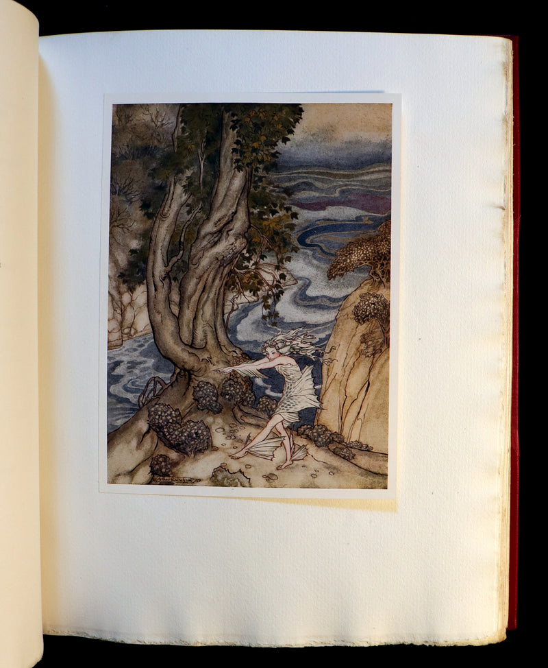 1926 Rare First Edition - THE TEMPEST by Shakespeare illustrated and SIGNED by RACKHAM.