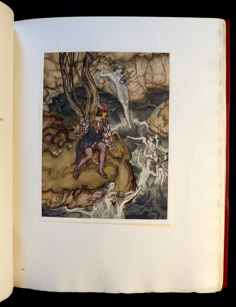 1926 Rare First Edition - THE TEMPEST by Shakespeare illustrated and SIGNED by RACKHAM.