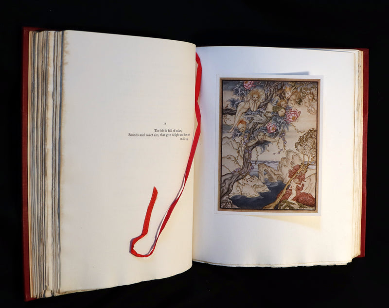 1926 Rare First Edition - THE TEMPEST by Shakespeare illustrated and SIGNED by RACKHAM.