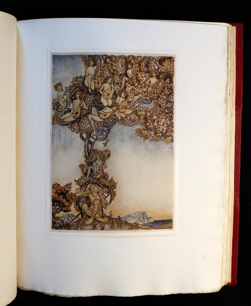 1926 Rare First Edition - THE TEMPEST by Shakespeare illustrated and SIGNED by RACKHAM.