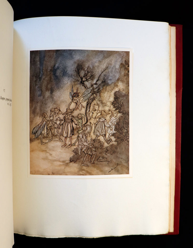 1926 Rare First Edition - THE TEMPEST by Shakespeare illustrated and SIGNED by RACKHAM.