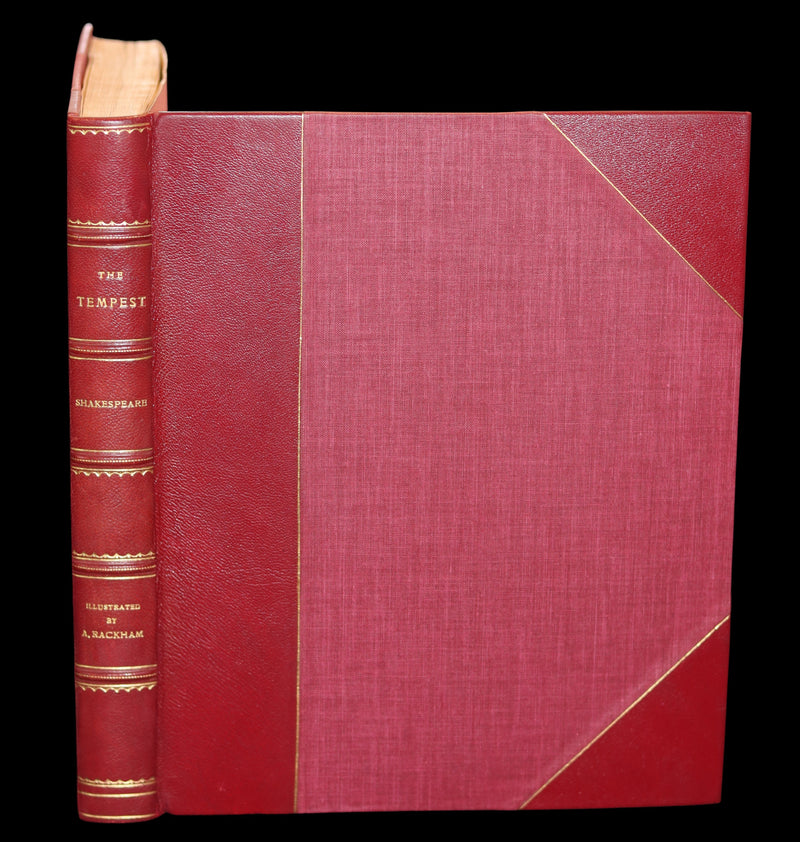1926 Rare First Edition - THE TEMPEST by Shakespeare illustrated and SIGNED by RACKHAM.