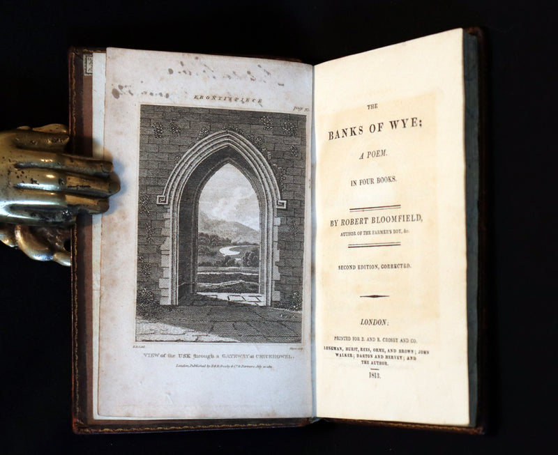 1813 Rare Book - Robert Bloomfield - The Banks Of Wye; A Poem In Four Books illustrated.