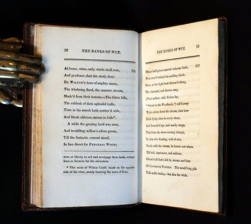 1813 Rare Book - Robert Bloomfield - The Banks Of Wye; A Poem In Four Books illustrated.
