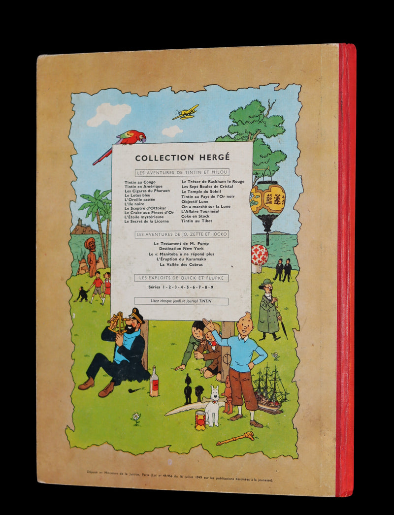 1960 Hergé French First Belgian Edition ~ TINTIN au Tibet - EO couleurs - B29.