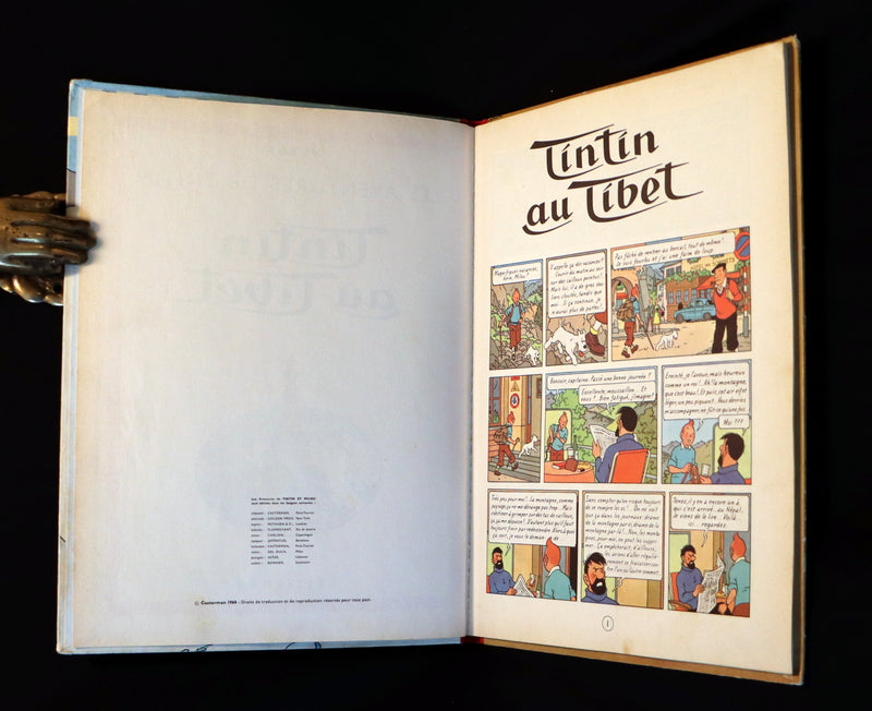 1960 Hergé French First Belgian Edition ~ TINTIN au Tibet - EO couleurs - B29.