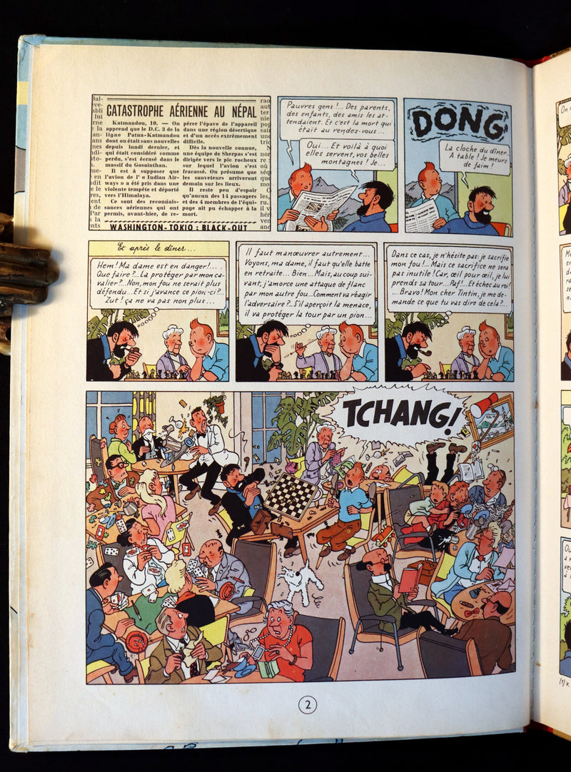 1960 Hergé French First Belgian Edition ~ TINTIN au Tibet - EO couleurs - B29.