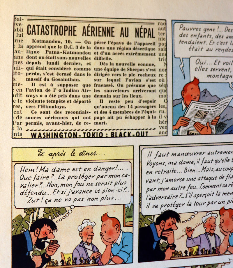 1960 Hergé French First Belgian Edition ~ TINTIN au Tibet - EO couleurs - B29.
