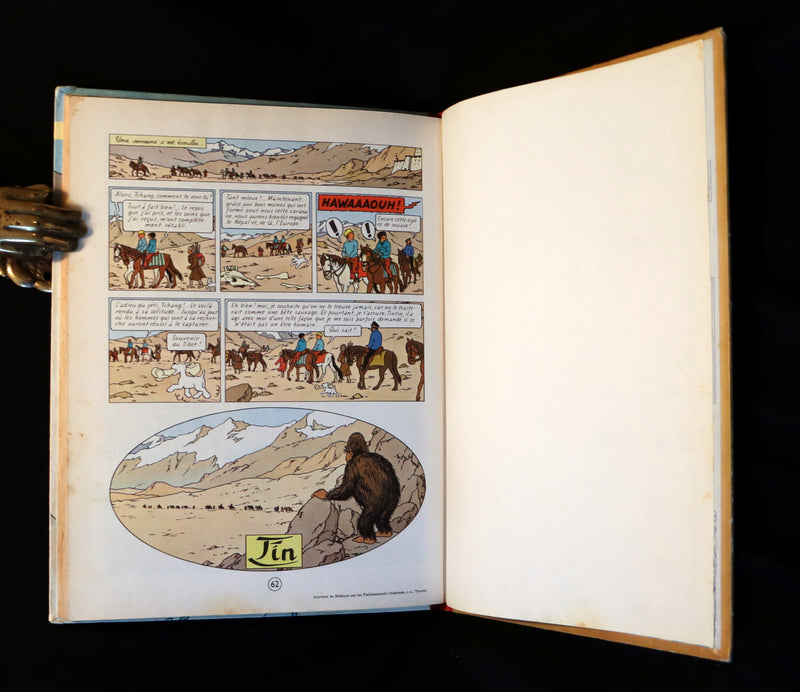 1960 Hergé French First Belgian Edition ~ TINTIN au Tibet - EO couleurs - B29.