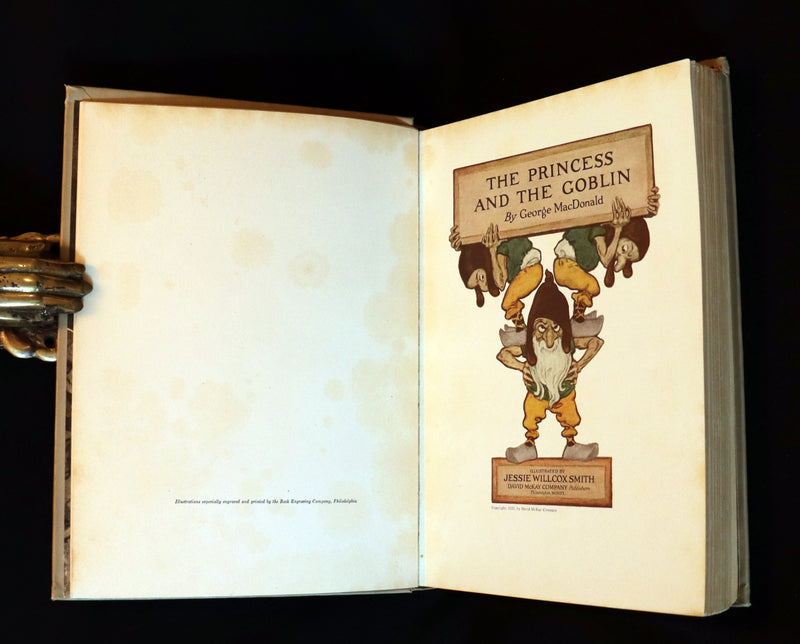 1920 First Edition Book - THE PRINCESS AND THE GOBLIN Illustrated by Jessie Willcox Smith.