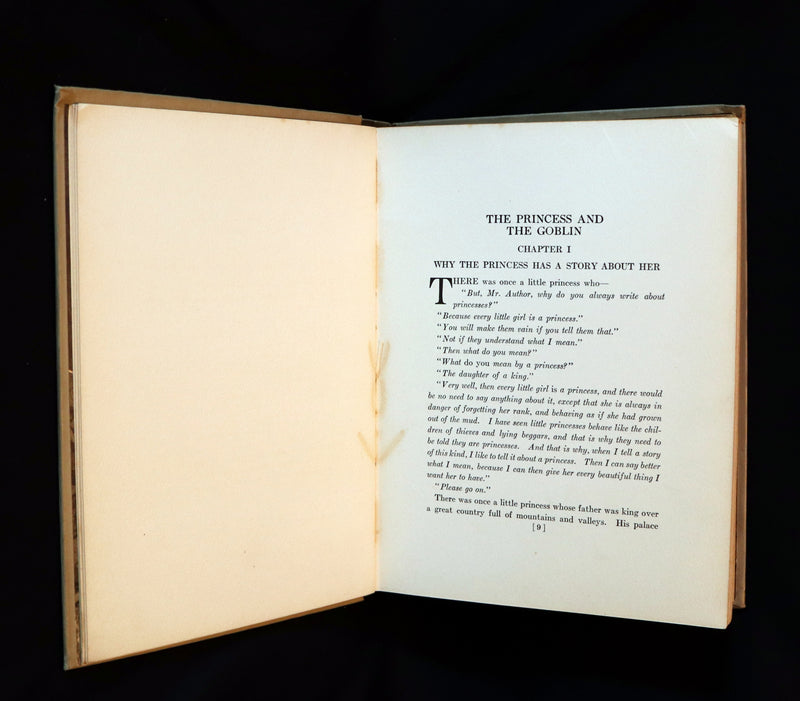 1920 First Edition Book - THE PRINCESS AND THE GOBLIN Illustrated by Jessie Willcox Smith.