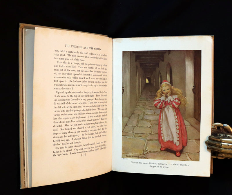 1920 First Edition Book - THE PRINCESS AND THE GOBLIN Illustrated by Jessie Willcox Smith.