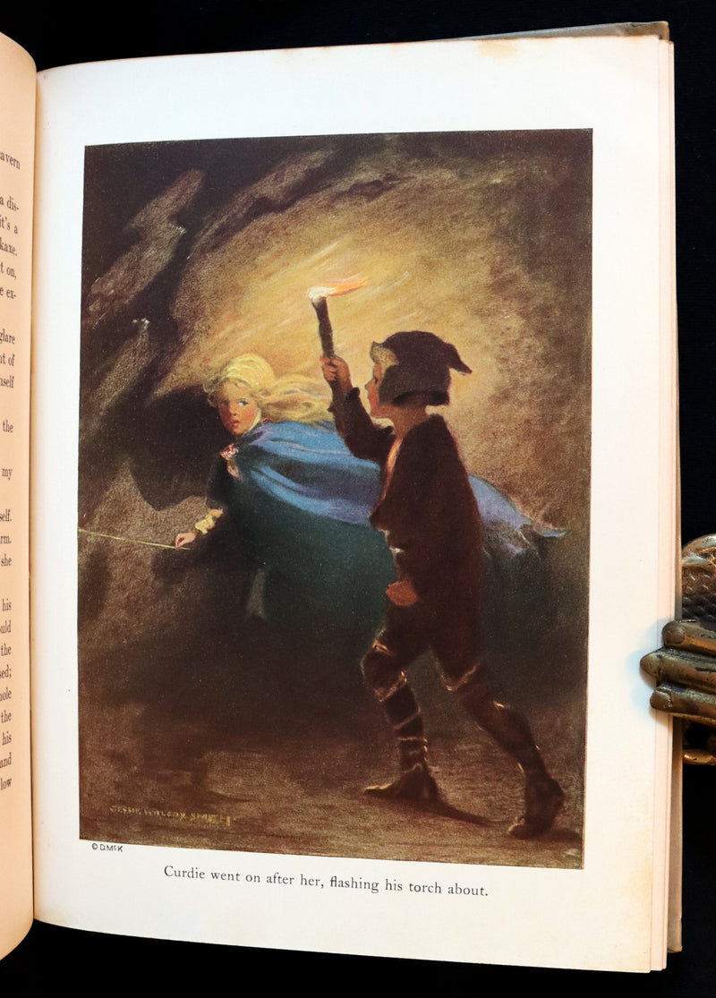 1920 First Edition Book - THE PRINCESS AND THE GOBLIN Illustrated by Jessie Willcox Smith.