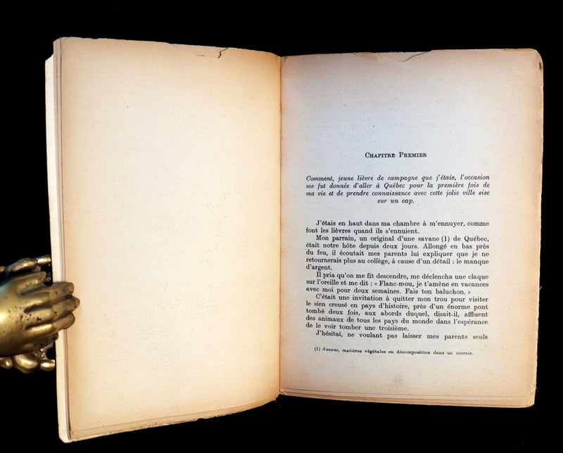 1955 Rare Quebec Poet Signed 1stED - FELIX LECLERC, Moi mes Souliers with scarce 1977 SIGNED Letter.