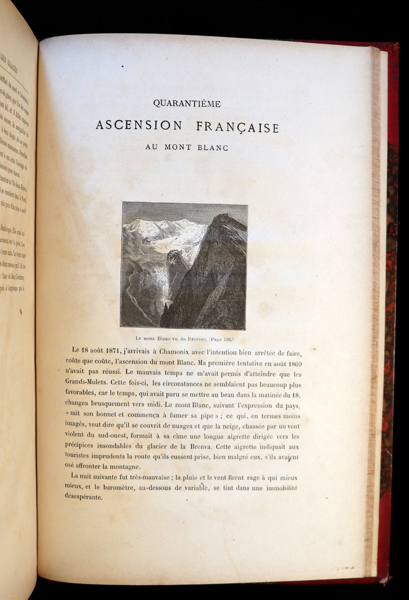 1880 Rare French Edition - JULES VERNE - Le Docteur Ox, Maitre Zacharius, Un hivernage dans les glaces, Un drame dans les airs, Quarantième ascension française au Mont Blanc.