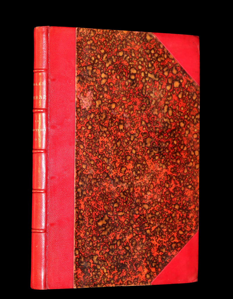 1880 Rare French Edition - JULES VERNE - Le Docteur Ox, Maitre Zacharius, Un hivernage dans les glaces, Un drame dans les airs, Quarantième ascension française au Mont Blanc.