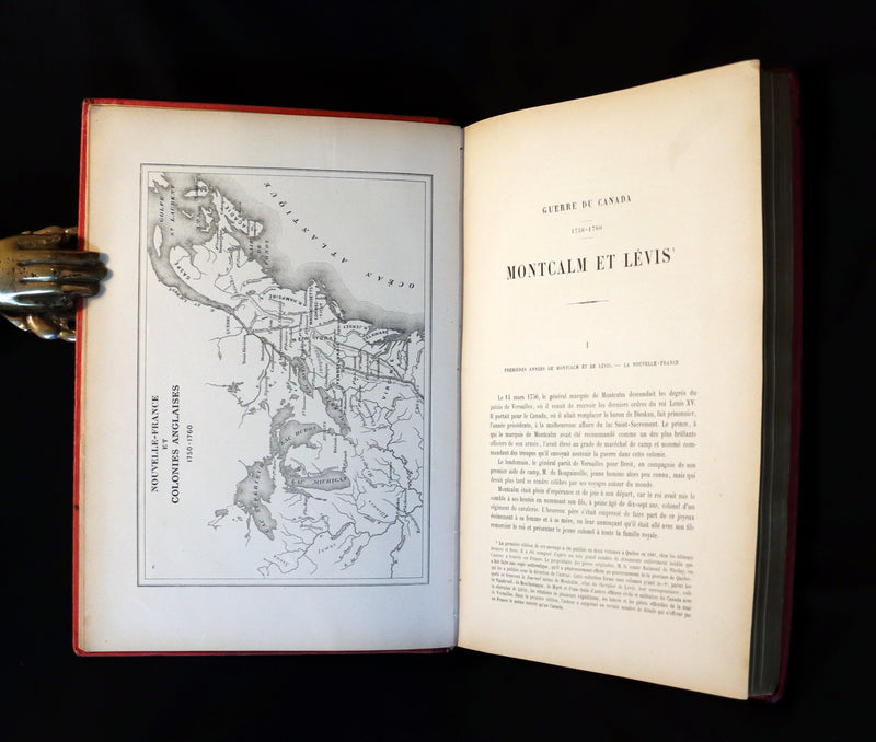 1898 Rare French Book - CANADA War 1756-1760 - MONTCALM et LEVIS by Abbé Casgrain.