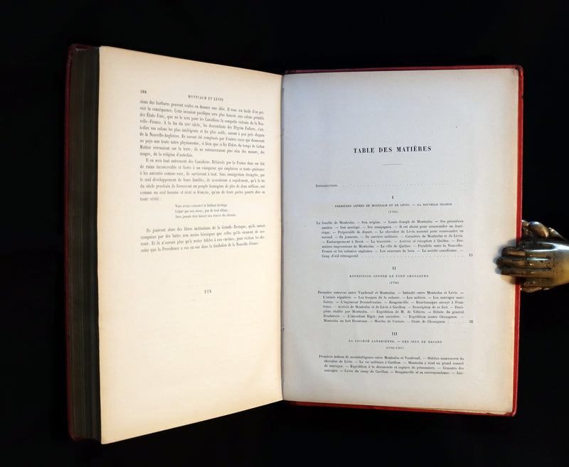 1898 Rare French Book - CANADA War 1756-1760 - MONTCALM et LEVIS by Abbé Casgrain.