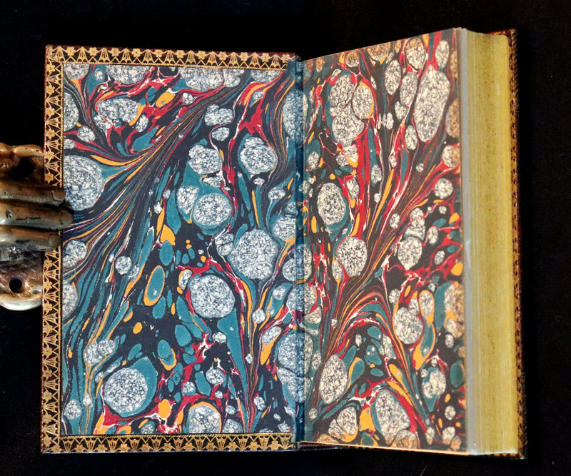 1829 Scarce book set bound by BAYNTUN ~ The History of NAPOLEON BUONAPARTE, illustrated.