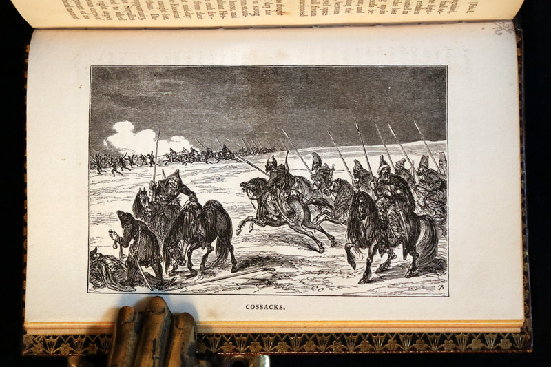 1829 Scarce book set bound by BAYNTUN ~ The History of NAPOLEON BUONAPARTE, illustrated.