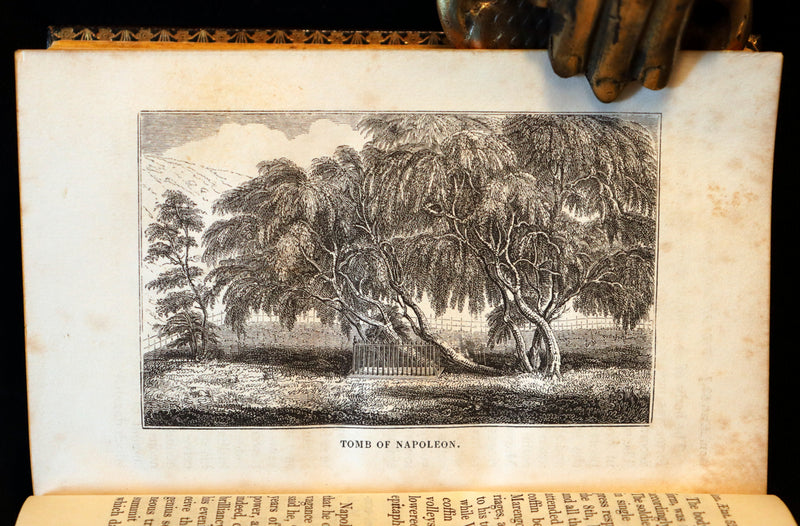 1829 Scarce book set bound by BAYNTUN ~ The History of NAPOLEON BUONAPARTE, illustrated.