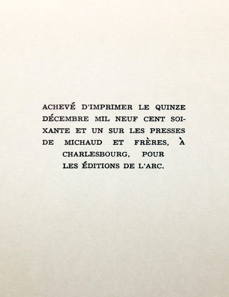 1961 Rare 2nd Edition French Book - Signed by Gilles Vigneault - ETRAVES.